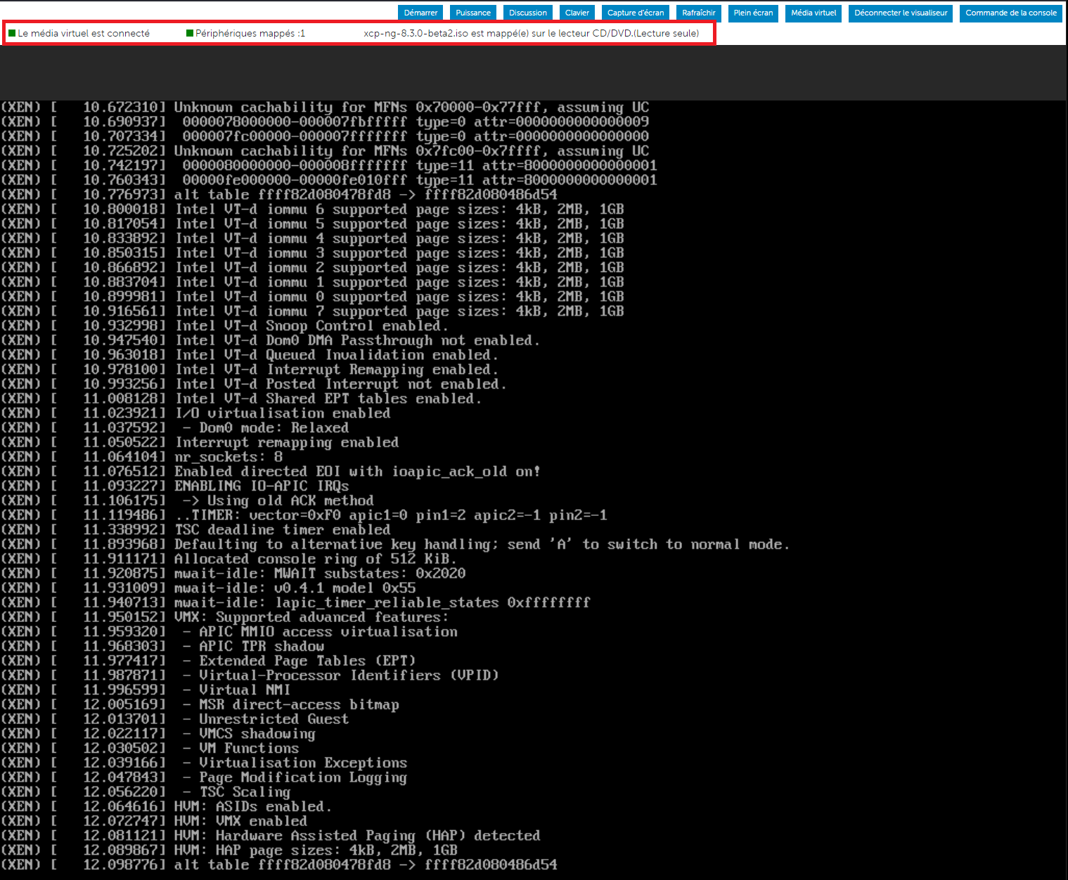 ***somewhat resolved*** Installer boot problem (Dell R740) XCPng and