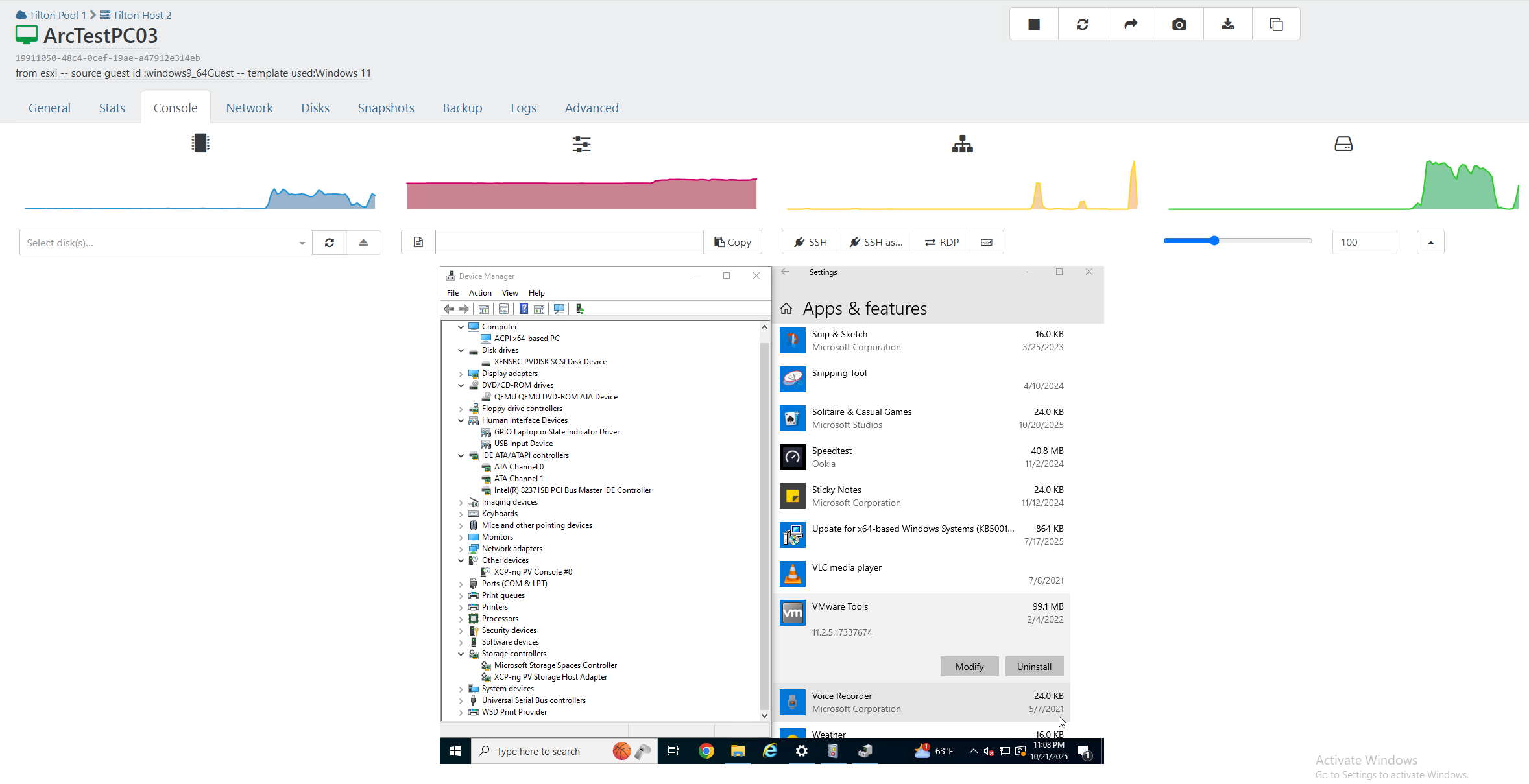 Error installing windows PV drivers 9.0.9137 | XCP-ng and XO forum